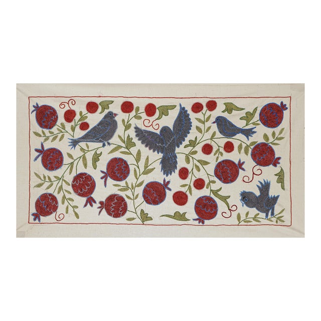 Decorative Suzani Embroidered Cotton Cloth For Sale