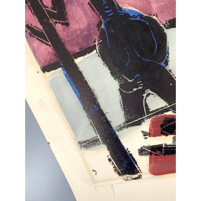 Ulrich Knispel, Am Steg, 1952, Monotype and Gouache on Paper For Sale - Image 12 of 13