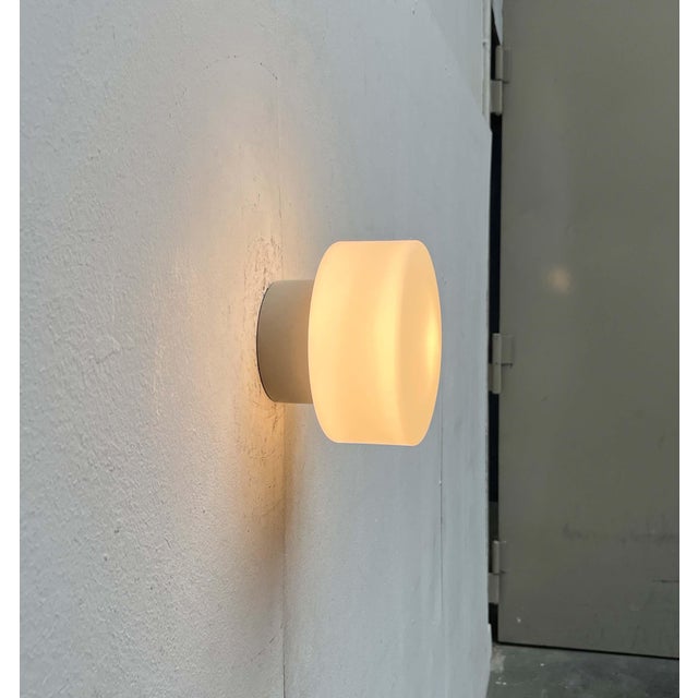 Mid-Century Modern Minimalist German Ceiling Glass Lamps from Kaiser Leuchten, 1960s, Set of 2 For Sale - Image 11 of 18