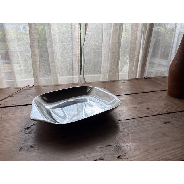 Vintage Nambe #515 Sculptural Aluminum Serving Bowl For Sale - Image 14 of 14