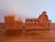 Mid 20th Century Miniature Southwestern Terracotta Adobe Structures, a Pair For Sale - Image 9 of 12