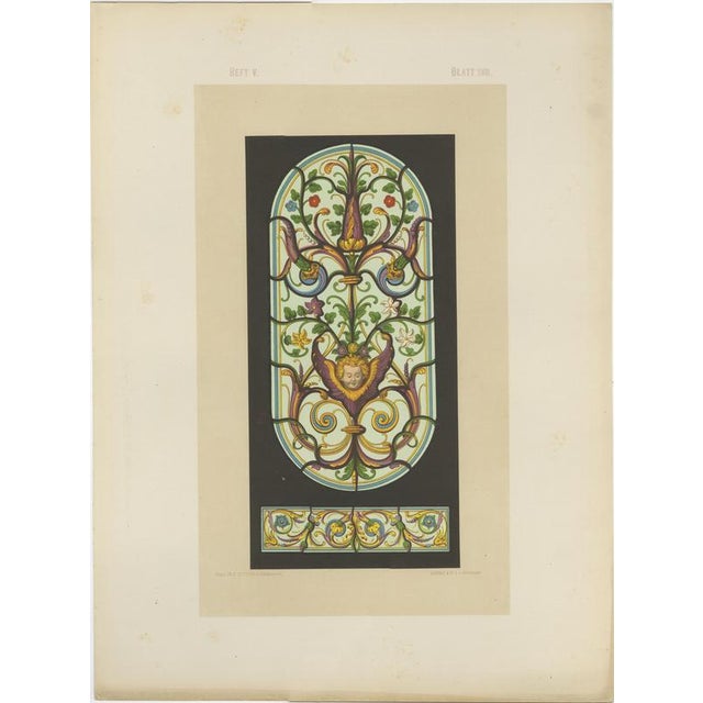 Zettler, Bavarian Decorative Panels, Chromolithographs, 1874, Set of 3 For Sale - Image 3 of 9