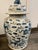 Ceramic Early 20th C. Antique Blue & White Chinoiserie Lidded Temple Jars- A Pair For Sale - Image 7 of 18