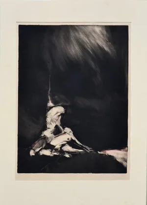 1970s "Embrace" Figurative Lithograph by Patricia Way