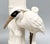Japanese 1970's Fitz & Floyd Japanese White Crane Candlesticks With Bamboo Bases – Hollywood Regency / Chinoiserie For Sale - Image 3 of 10