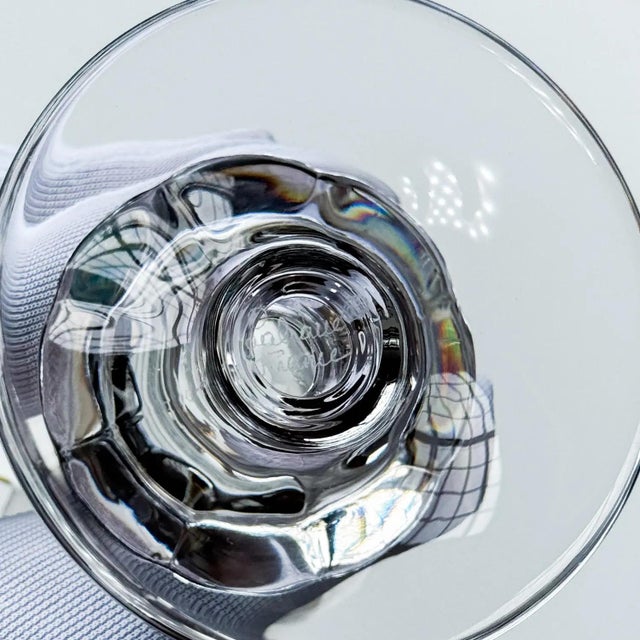 Mid-Century Modern 1990s Lalique ‘Blois’ Fluted Champagne Glass - Set of 3 For Sale - Image 3 of 3