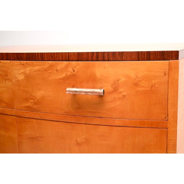 Art Deco Satin Birch and Walnut Compactum Wardrobe, 1930s For Sale - Image 10 of 11