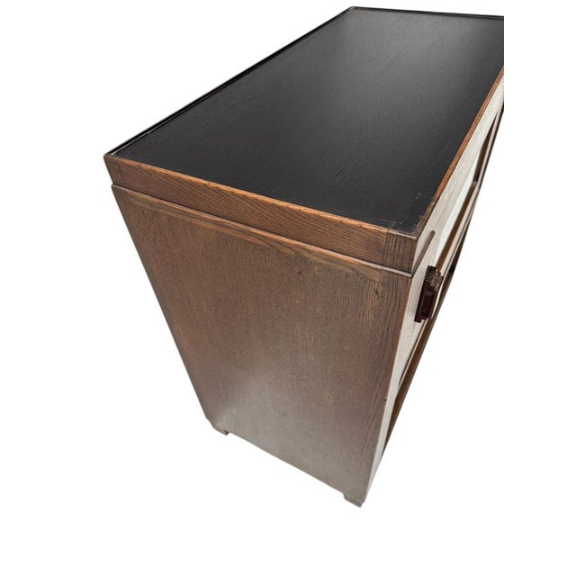 Wood Art Deco Modernist Cabinet by Frits Spanjaard for L.O.V. Oosterbeek, 1920s For Sale - Image 7 of 12