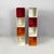 Italian Space Age red, orange and white plastic magazine rack or bookcase by Aramis, 1970s Modular bookcase or magazine...