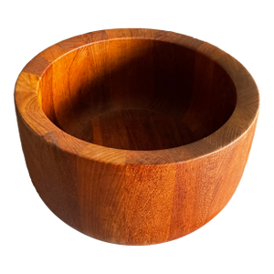Mid 20th Century Dansk Teak Wood Bowl Mid Century Modern Malaysia Sculptural Serving Bowl 12'