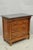 Kincaid French Country Style Cherry Wood 3 Drawer Marble Top Nightstand Bedside Table with Pull Out Surface. Circa 21st...