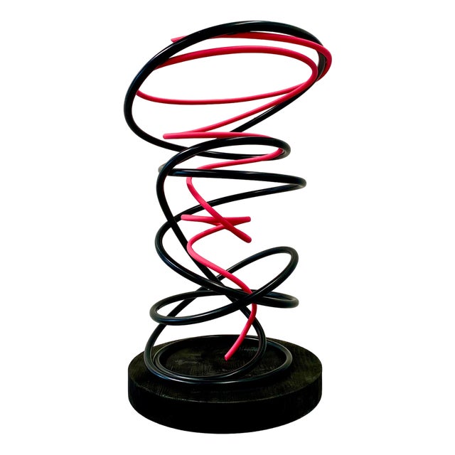 Mark Beattie, Pink in Black Spiral, 2023 For Sale