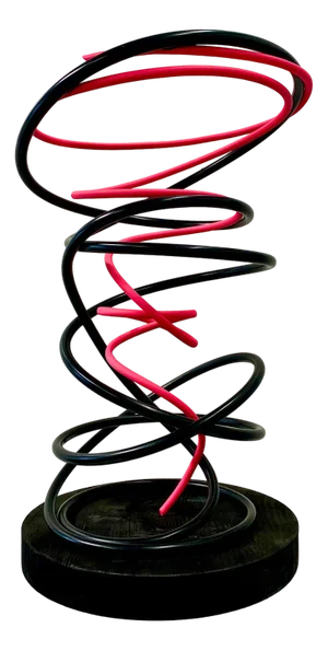 Mark Beattie, Pink in Black Spiral, 2023