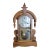 Beautiful Vintage Wood GingerBread Mantle Clock Working 8 Day Wind Painted Glass Door Mint For Sale