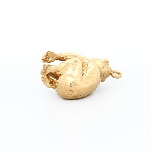 Vintage English 9ct. Gold Figural Monkey or Chimpanzee Charm for a Bracelet For Sale - Image 13 of 14