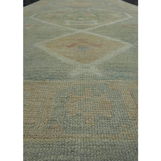 Early 21st Century Turkish Oushak Rug 4'10" x 13'10" #18019 For Sale - Image 5 of 8
