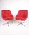 Red Flower Power Swivel Chairs, 1970s, Set of 2 For Sale - Image 8 of 11