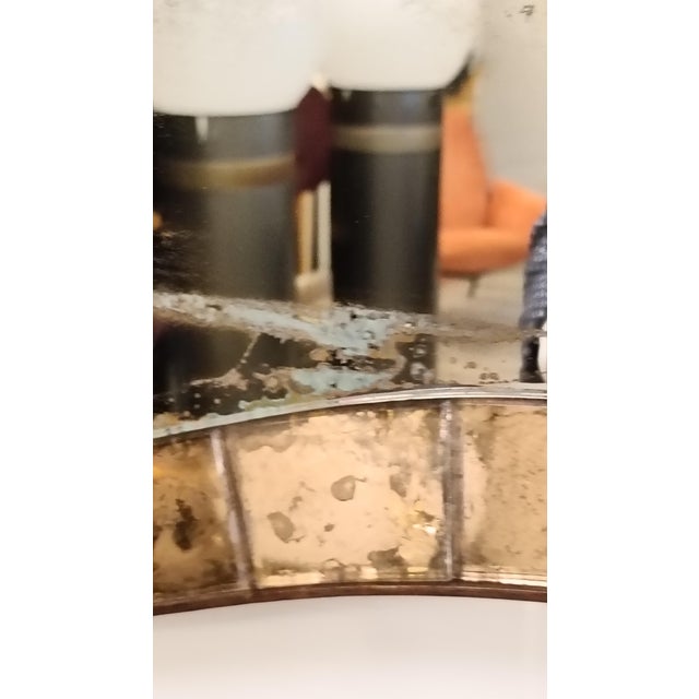 Pink Large Wall Mirror from Cristal Art, Italy, 1950s For Sale - Image 8 of 9