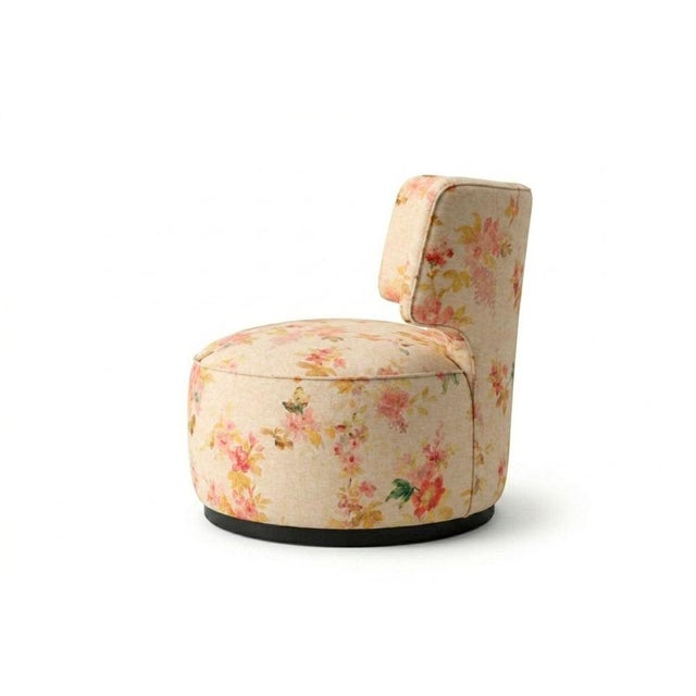 Not Yet Made - Made To Order Capricho Swivel Chair Creme Ditsy by Moanne For Sale - Image 5 of 6