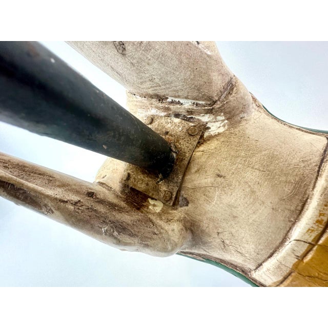 Carved Wooden Hand-Painted Carousel Horse, 1900s For Sale - Image 14 of 18