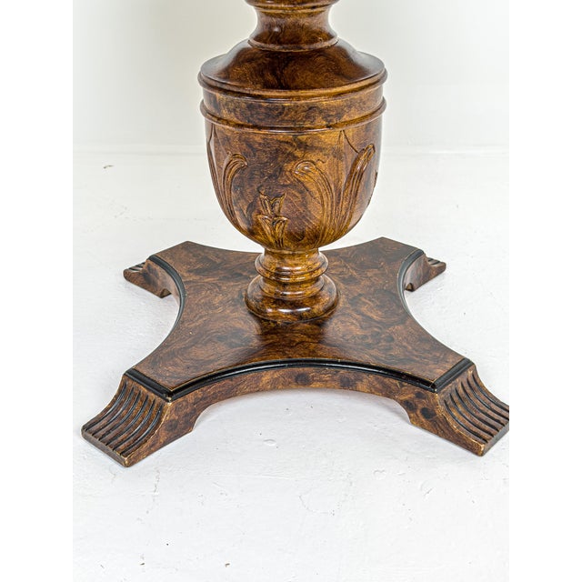 Swedish Grace Art Deco Center Table in Faux Burl Finish, Sweden, 1920 For Sale - Image 6 of 9