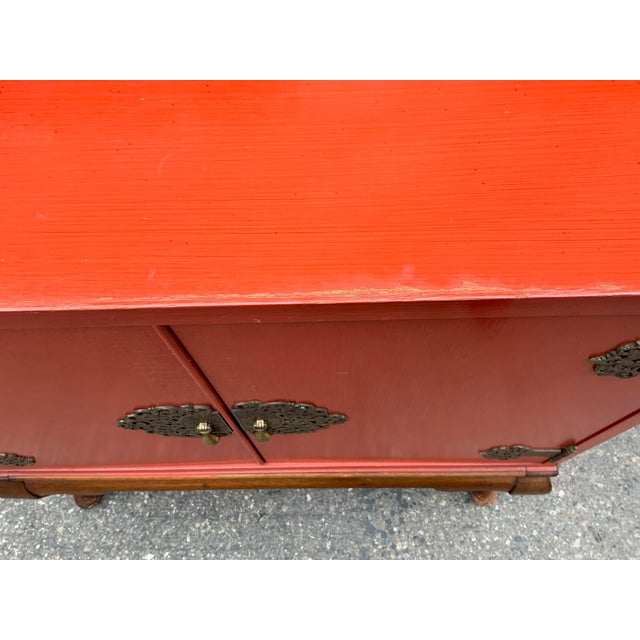 Wood Antique Chinese Cabinet For Sale - Image 7 of 9