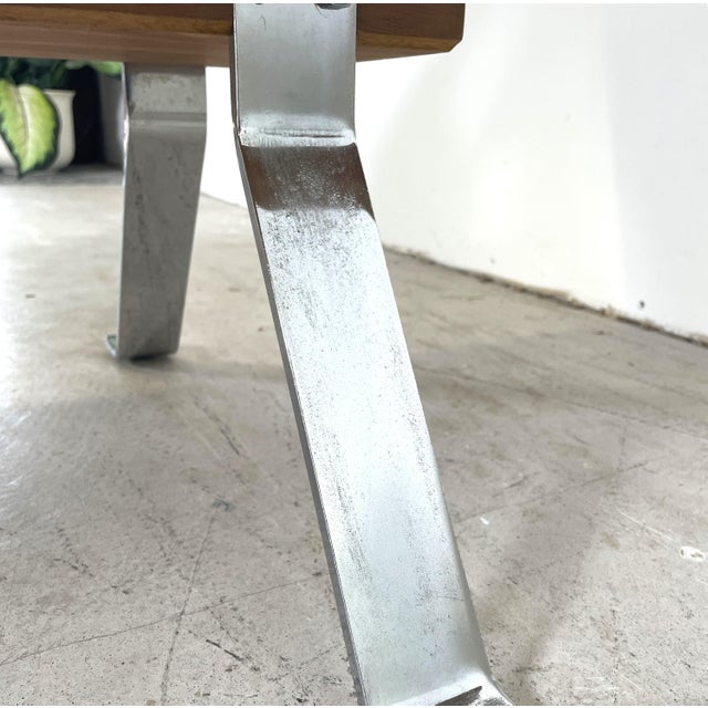 Vintage Coffee Table with Copper Top and Chrome Legs, 1970s For Sale - Image 10 of 14