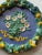 Large Vintage Italian Majolica Della Robbia-Style Fruit Garland Wall Charger, Floral Center, Marked Italy For Sale - Image 14 of 14