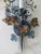 Bottle Green 1940s Antique Italian Tole Electric Wall Sconces, a Pair For Sale - Image 8 of 9