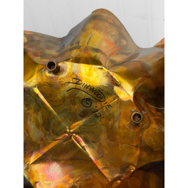 Outsider Folk Copper Art Garden Indoor Water Fountain W/ Live Edge Log For Sale - Image 12 of 12