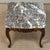 Antique French Régence Style Carved Oak Sainte Anne Marble End Table For Sale - Image 16 of 18