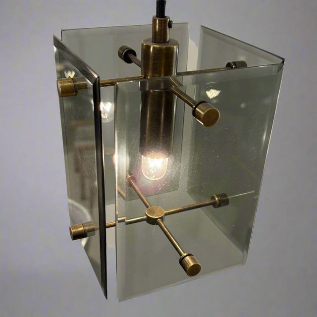 1960s 1960s Italian Six Light Pendant Chandelier For Sale - Image 5 of 5