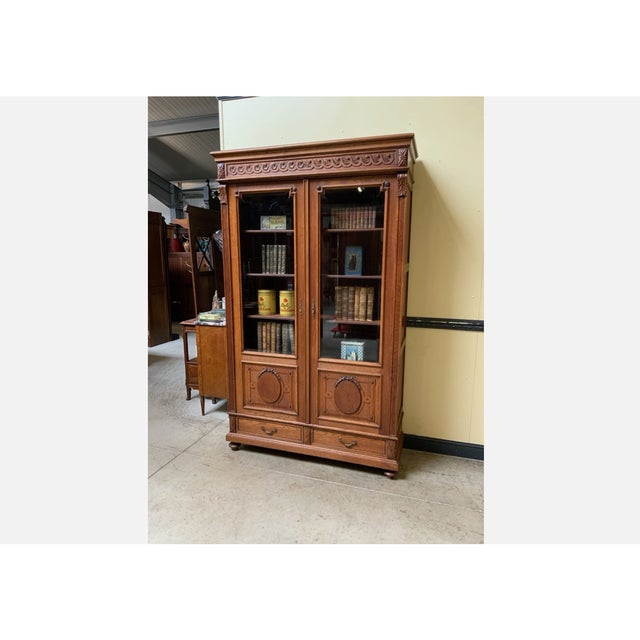 Antique Art Nouveau Display Cabinet, 1910 For Sale - Image 4 of 12