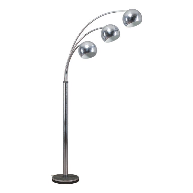 Three-Light Floor Lamp attributed to Goffredo Reggiani, 1970s For Sale