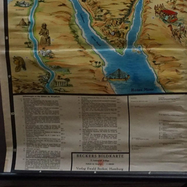 1960s Old Testament Rollable Wall Chart Picture Poster For Sale - Image 5 of 6