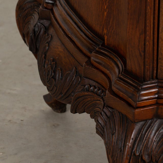 18th Century Danish Oak Rococo Chest of Four Drawers For Sale - Image 16 of 17