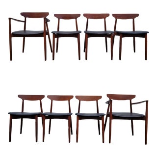 Mid Century Randers Teak Dining Chairs- Set 8 For Sale