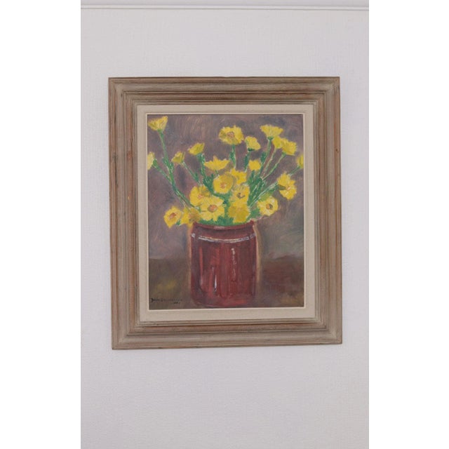 1950s Johan Samuelsson, Vase, 1955, Oil on Panel, Framed For Sale - Image 5 of 12