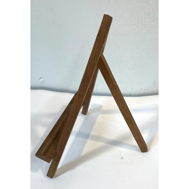 Mid-Century Modern Vintage Wooden Petite Table Easel For Sale - Image 3 of 6