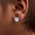Haus of Brilliance IGI Certified 14K White Gold 5.00 Cttw Round Brilliant-Cut Lab Grown Diamond Classic 4-Prong Stud Earrings with Screw Backs (F-G Color, SI1 Clarity) For Sale - Image 4 of 5