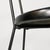 Italian Modern Round Black Wood and Metal Chair, 1980s For Sale - Image 10 of 18