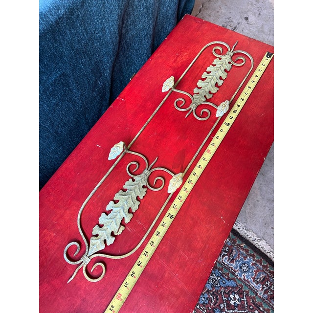 Gold Metal Detailed Wall Hanging Plate Holder For Sale In Atlanta - Image 6 of 7