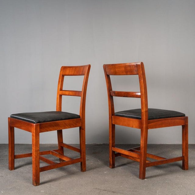 Art Deco Chairs, 1930s, Set of 4 For Sale - Image 4 of 18