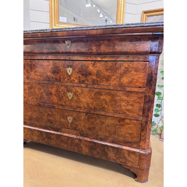 19th Century Louis Philippe Chest With Marble For Sale - Image 9 of 17