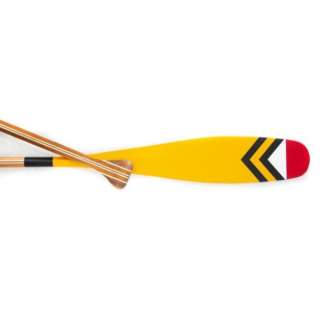Cabin Sanborn Canoe Company Dalles Des Morts Hand Painted Canoe Paddle (New/ Old Stock) For Sale - Image 3 of 5