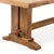 1940s Large Exceptional French Solid Oak Triple-Pedestal Table, C 1945. For Sale - Image 5 of 7