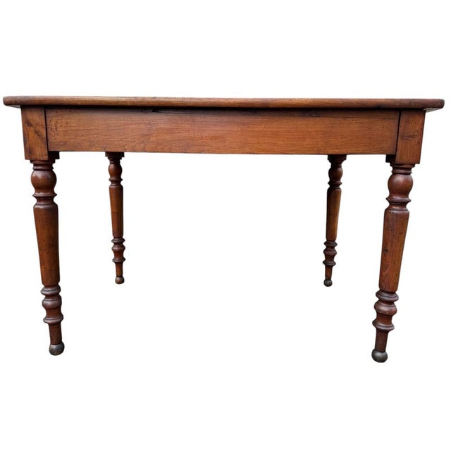 Louis Philippe Bistro Table in Oak For Sale - Image 14 of 16