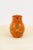 19th Century French Redware Floral Pitcher with Orange, Cream and Green Glaze For Sale - Image 10 of 12
