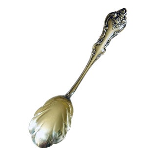 1960s International Silver Silver Plated Shell Bowl Serving Spoon For Sale