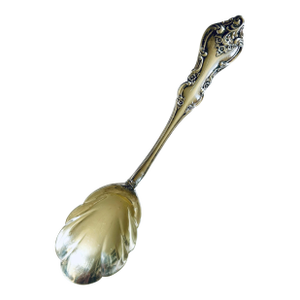 1960s International Silver Silver Plated Shell Bowl Serving Spoon